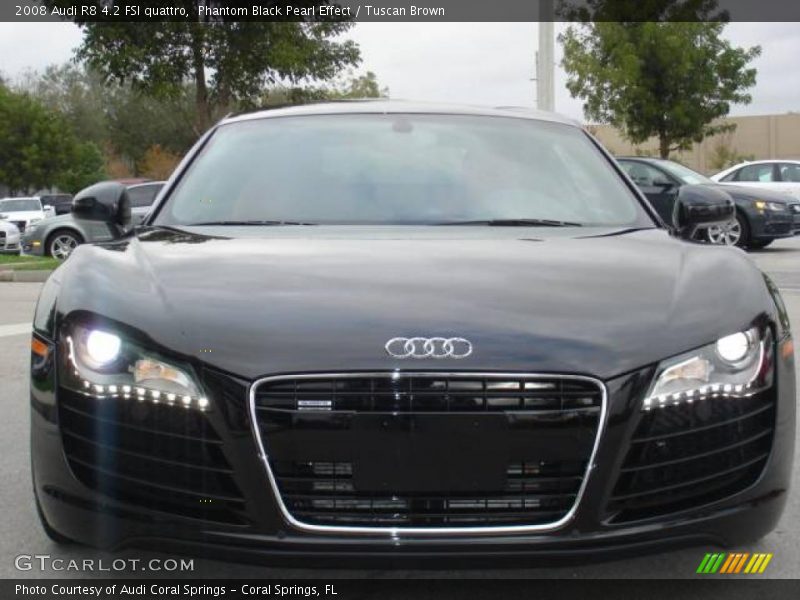 Phantom Black Pearl Effect / Tuscan Brown 2008 Audi R8 4.2 FSI quattro
