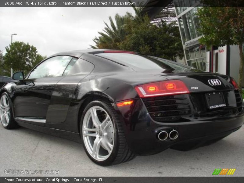 Phantom Black Pearl Effect / Tuscan Brown 2008 Audi R8 4.2 FSI quattro