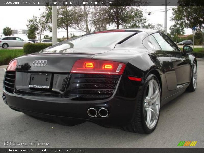 Phantom Black Pearl Effect / Tuscan Brown 2008 Audi R8 4.2 FSI quattro