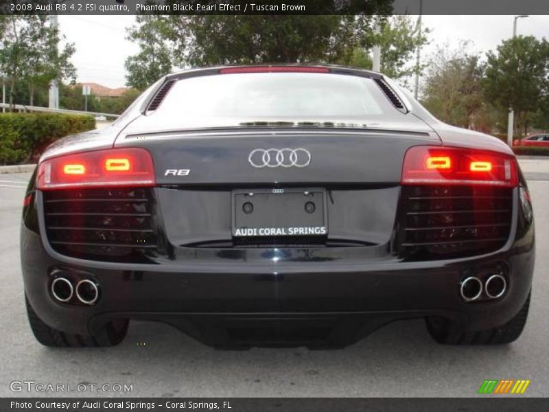 Phantom Black Pearl Effect / Tuscan Brown 2008 Audi R8 4.2 FSI quattro
