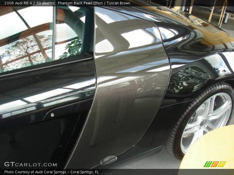 Phantom Black Pearl Effect / Tuscan Brown 2008 Audi R8 4.2 FSI quattro
