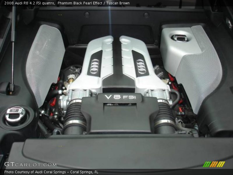 Phantom Black Pearl Effect / Tuscan Brown 2008 Audi R8 4.2 FSI quattro