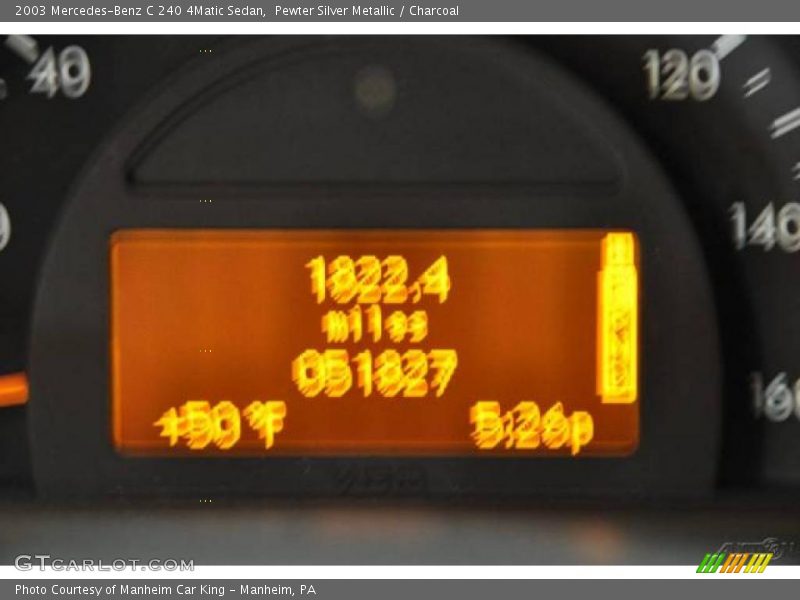 Pewter Silver Metallic / Charcoal 2003 Mercedes-Benz C 240 4Matic Sedan
