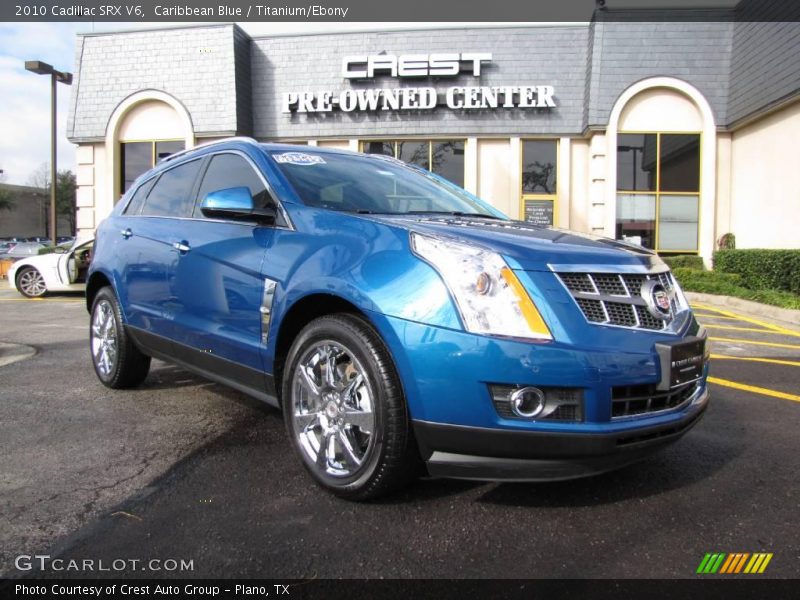 Caribbean Blue / Titanium/Ebony 2010 Cadillac SRX V6