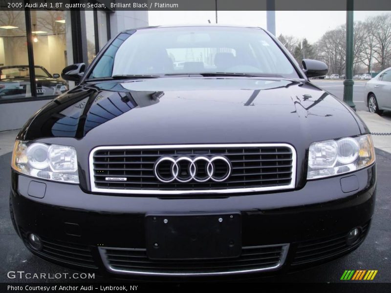 Brilliant Black / Platinum 2005 Audi A4 1.8T quattro Sedan