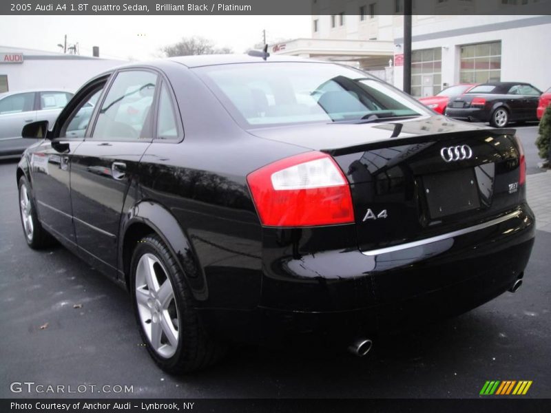 Brilliant Black / Platinum 2005 Audi A4 1.8T quattro Sedan