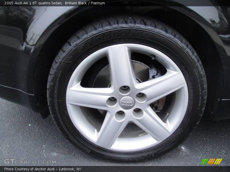 Brilliant Black / Platinum 2005 Audi A4 1.8T quattro Sedan