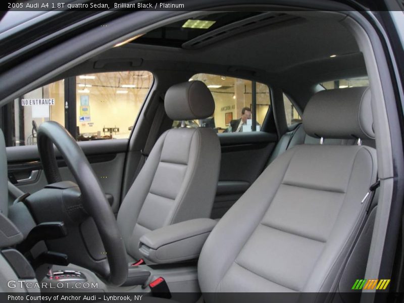 Brilliant Black / Platinum 2005 Audi A4 1.8T quattro Sedan