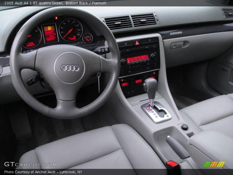 Brilliant Black / Platinum 2005 Audi A4 1.8T quattro Sedan