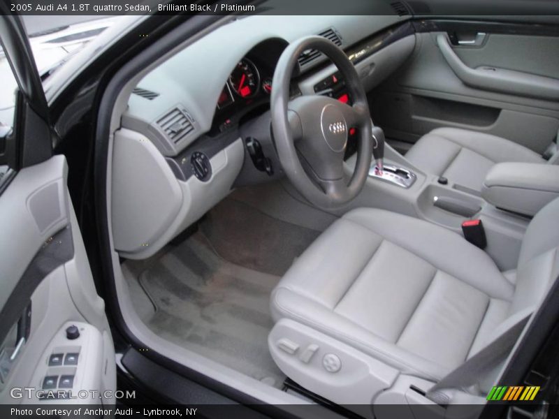 Brilliant Black / Platinum 2005 Audi A4 1.8T quattro Sedan