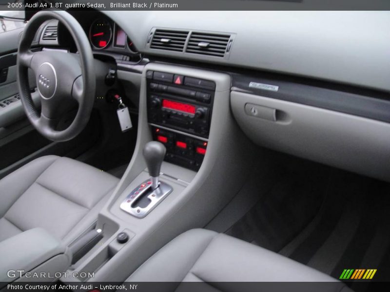 Brilliant Black / Platinum 2005 Audi A4 1.8T quattro Sedan