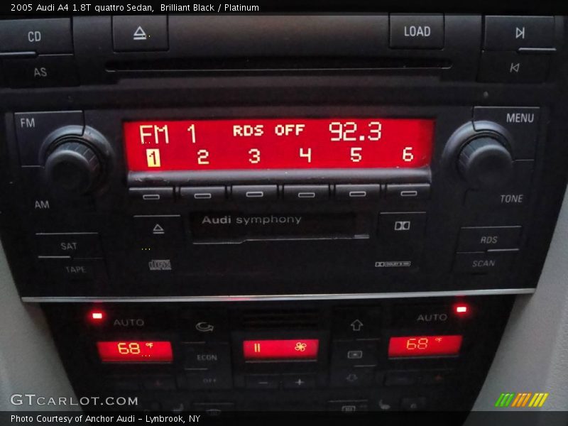 Brilliant Black / Platinum 2005 Audi A4 1.8T quattro Sedan