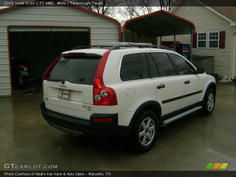 White / Taupe/Light Taupe 2003 Volvo XC90 2.5T AWD