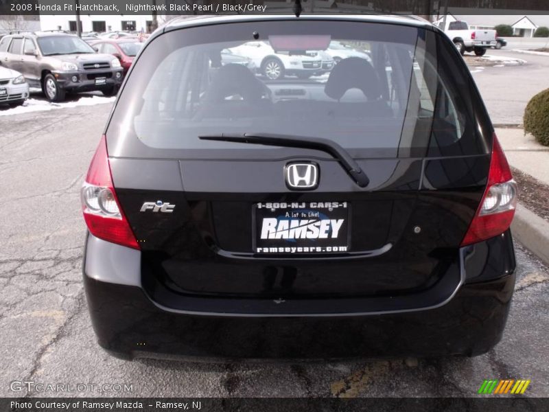 Nighthawk Black Pearl / Black/Grey 2008 Honda Fit Hatchback