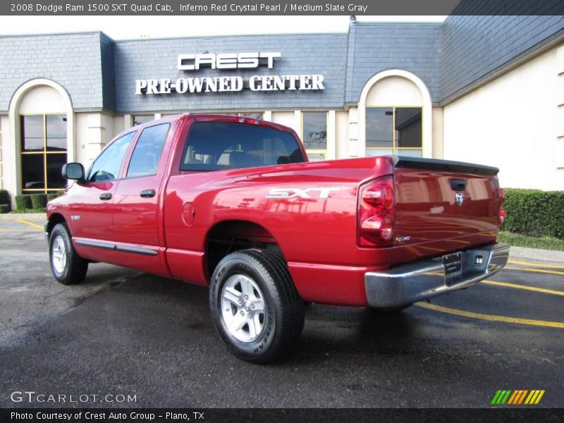 Inferno Red Crystal Pearl / Medium Slate Gray 2008 Dodge Ram 1500 SXT Quad Cab