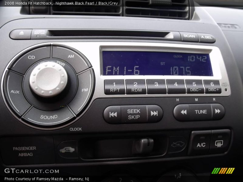 Nighthawk Black Pearl / Black/Grey 2008 Honda Fit Hatchback