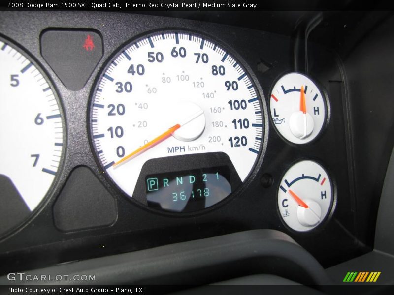 Inferno Red Crystal Pearl / Medium Slate Gray 2008 Dodge Ram 1500 SXT Quad Cab