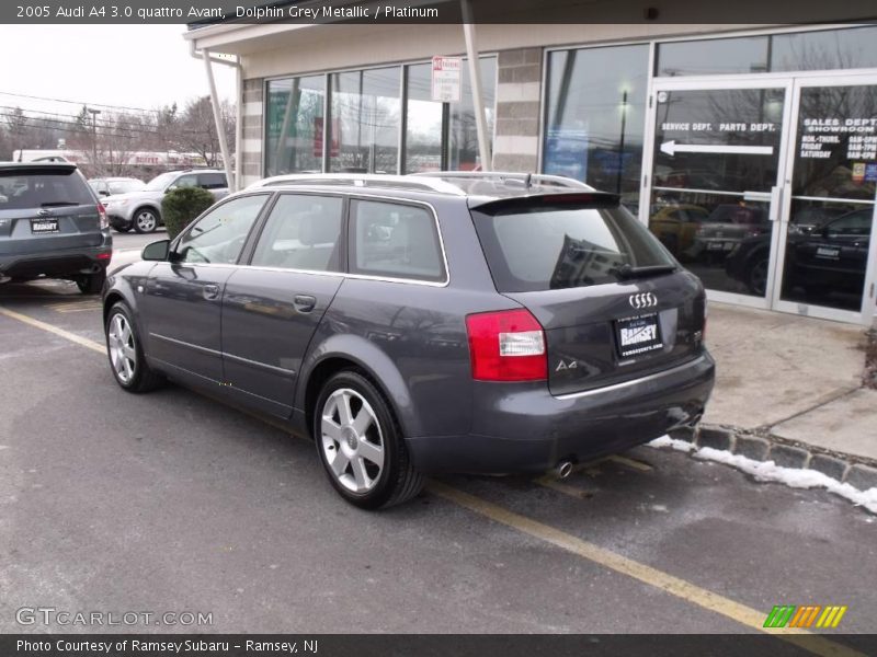 Dolphin Grey Metallic / Platinum 2005 Audi A4 3.0 quattro Avant