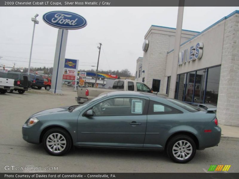 Silver Moss Metallic / Gray 2009 Chevrolet Cobalt LT Coupe