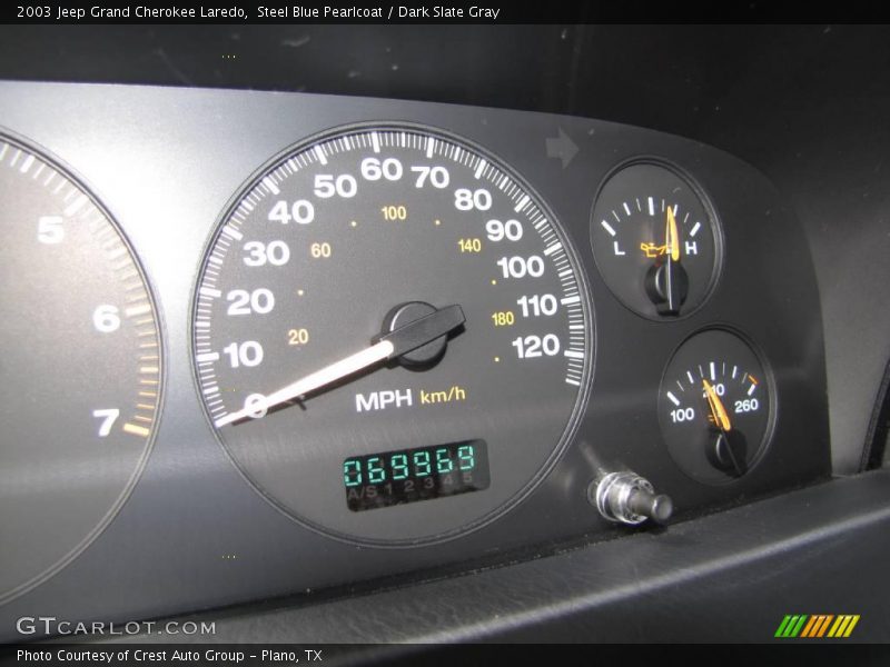 Steel Blue Pearlcoat / Dark Slate Gray 2003 Jeep Grand Cherokee Laredo