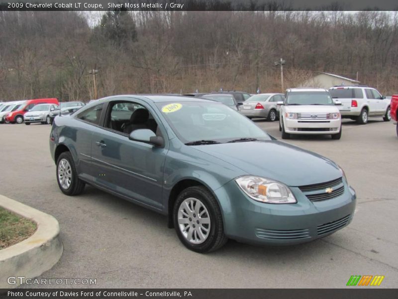 Silver Moss Metallic / Gray 2009 Chevrolet Cobalt LT Coupe
