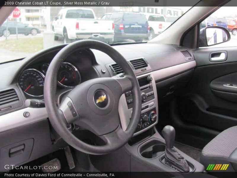 Silver Moss Metallic / Gray 2009 Chevrolet Cobalt LT Coupe
