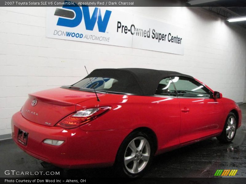 Absolutely Red / Dark Charcoal 2007 Toyota Solara SLE V6 Convertible