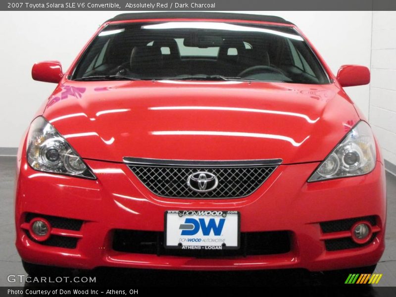 Absolutely Red / Dark Charcoal 2007 Toyota Solara SLE V6 Convertible