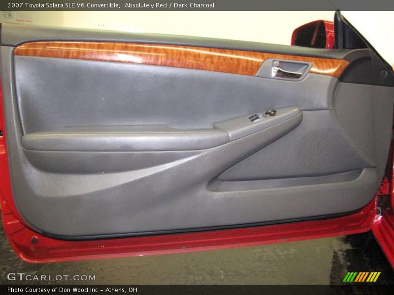 Absolutely Red / Dark Charcoal 2007 Toyota Solara SLE V6 Convertible