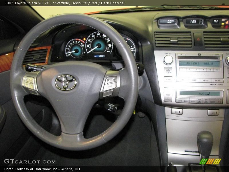 Absolutely Red / Dark Charcoal 2007 Toyota Solara SLE V6 Convertible