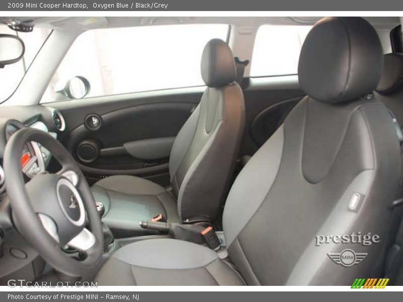 Oxygen Blue / Black/Grey 2009 Mini Cooper Hardtop