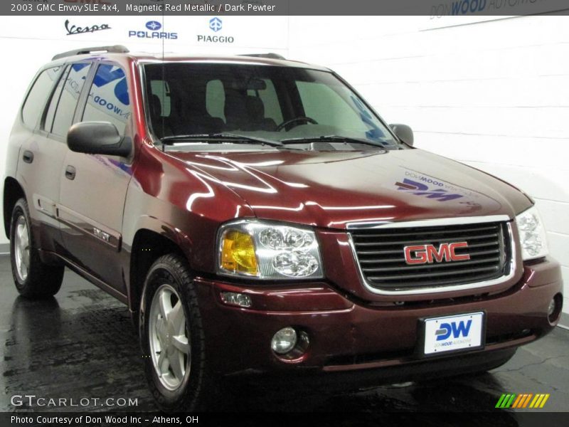 Magnetic Red Metallic / Dark Pewter 2003 GMC Envoy SLE 4x4