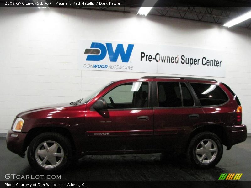 Magnetic Red Metallic / Dark Pewter 2003 GMC Envoy SLE 4x4