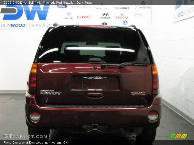 Magnetic Red Metallic / Dark Pewter 2003 GMC Envoy SLE 4x4