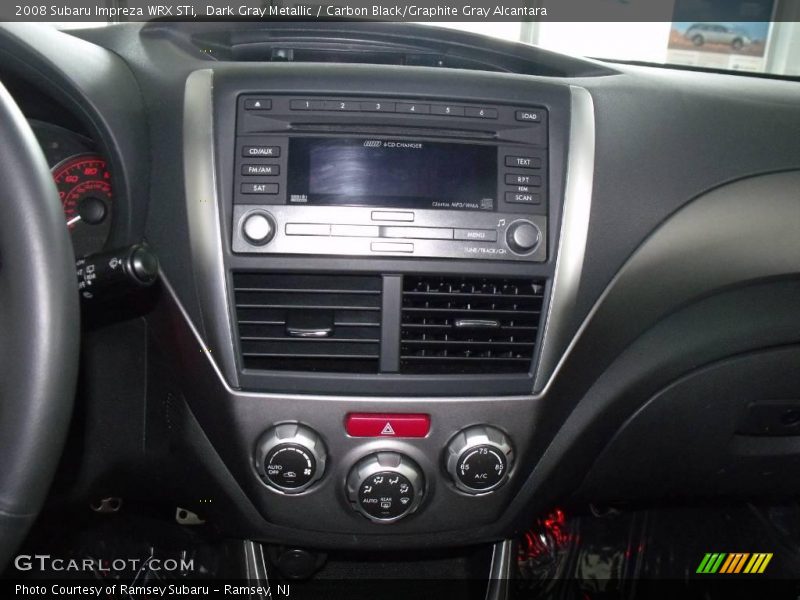Dark Gray Metallic / Carbon Black/Graphite Gray Alcantara 2008 Subaru Impreza WRX STi