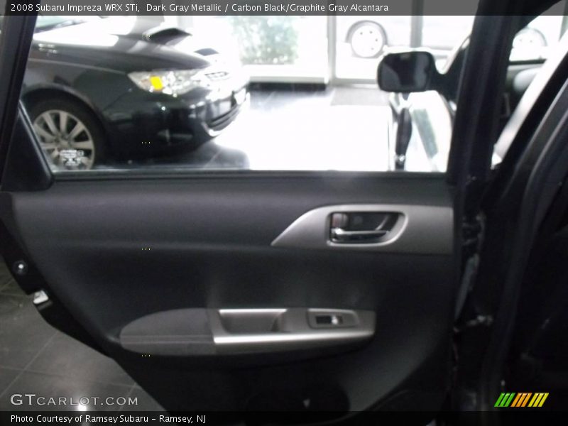 Dark Gray Metallic / Carbon Black/Graphite Gray Alcantara 2008 Subaru Impreza WRX STi