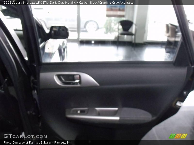 Dark Gray Metallic / Carbon Black/Graphite Gray Alcantara 2008 Subaru Impreza WRX STi