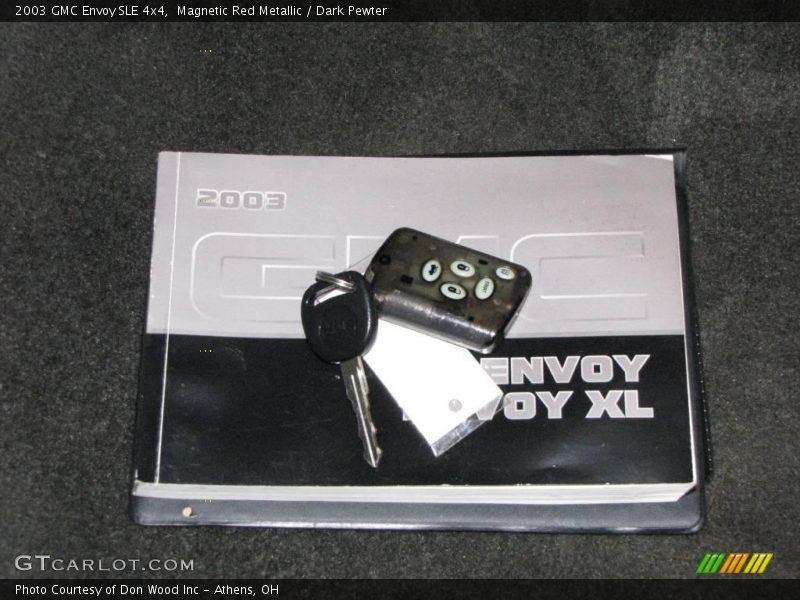 Magnetic Red Metallic / Dark Pewter 2003 GMC Envoy SLE 4x4