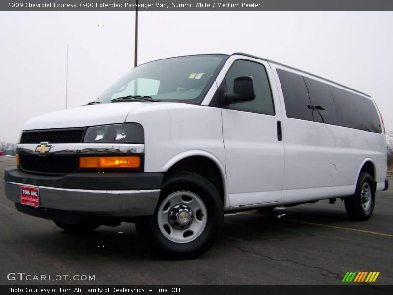 Summit White / Medium Pewter 2009 Chevrolet Express 3500 Extended Passenger Van