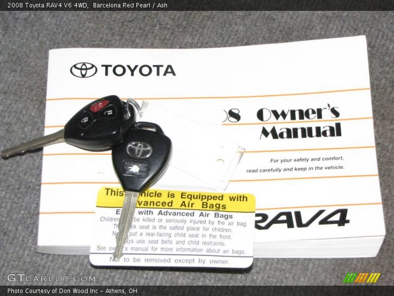 Barcelona Red Pearl / Ash 2008 Toyota RAV4 V6 4WD