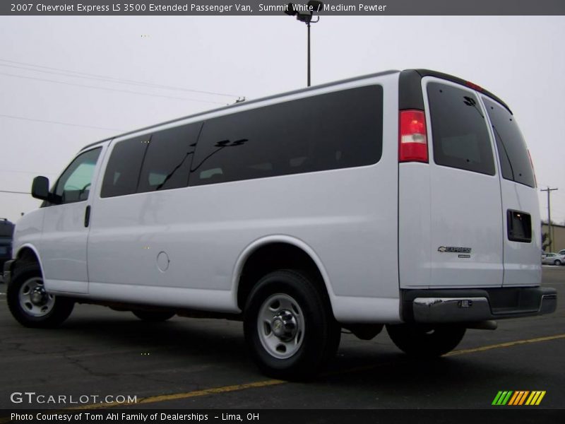 Summit White / Medium Pewter 2007 Chevrolet Express LS 3500 Extended Passenger Van