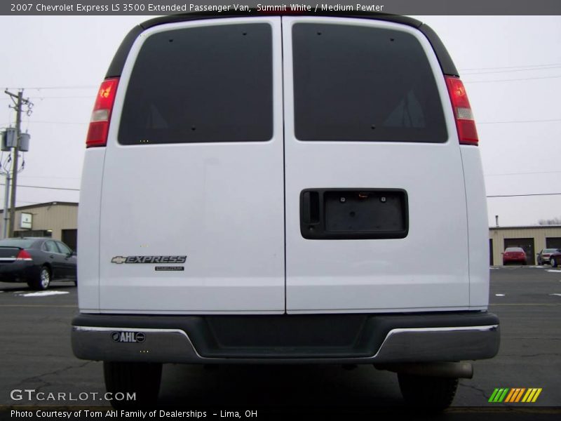 Summit White / Medium Pewter 2007 Chevrolet Express LS 3500 Extended Passenger Van