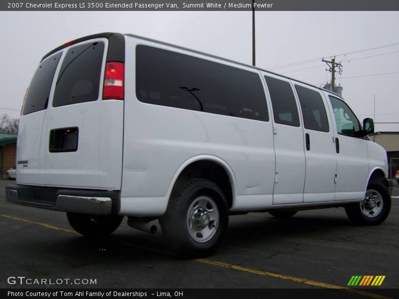 Summit White / Medium Pewter 2007 Chevrolet Express LS 3500 Extended Passenger Van