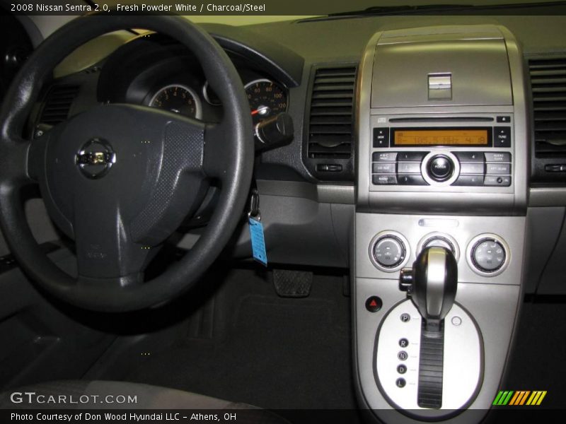 Fresh Powder White / Charcoal/Steel 2008 Nissan Sentra 2.0