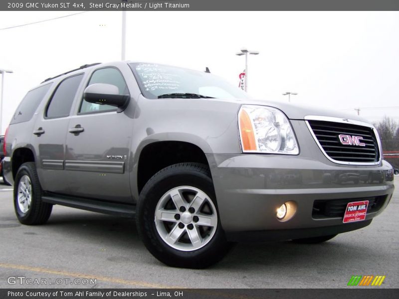 Steel Gray Metallic / Light Titanium 2009 GMC Yukon SLT 4x4