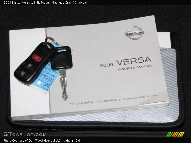 Magnetic Gray / Charcoal 2009 Nissan Versa 1.8 SL Sedan