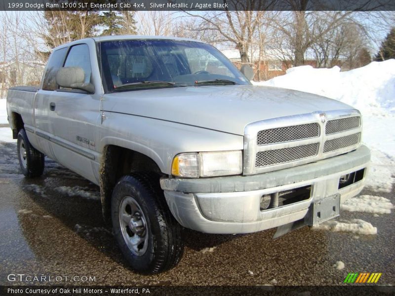 Silver Metallic / Agate Black 1999 Dodge Ram 1500 SLT Extended Cab 4x4