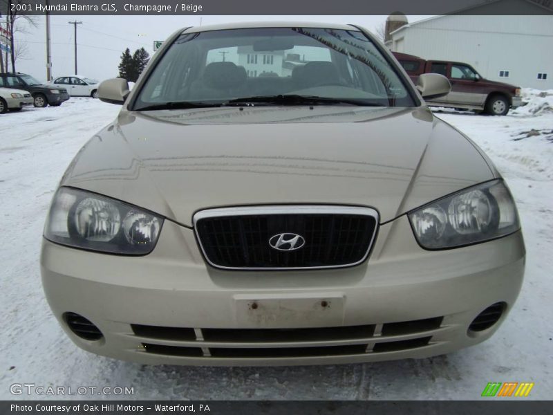 Champagne / Beige 2001 Hyundai Elantra GLS