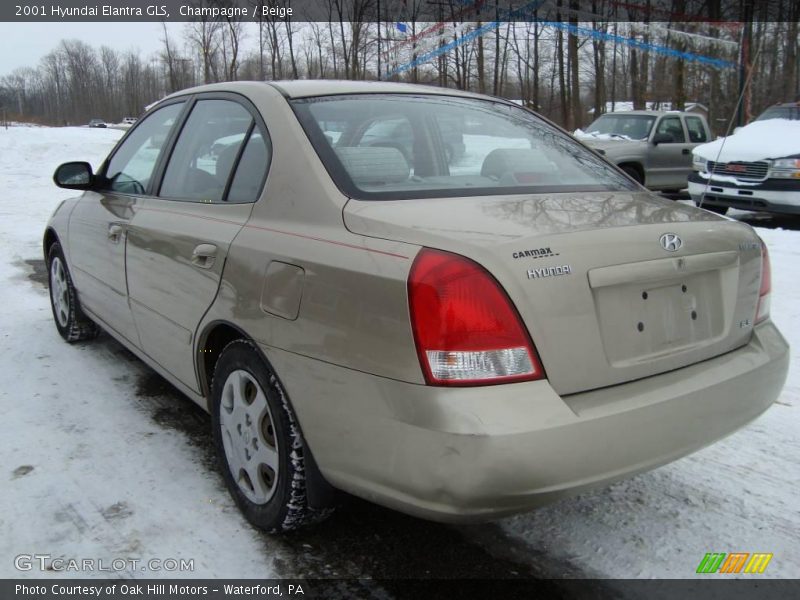 Champagne / Beige 2001 Hyundai Elantra GLS
