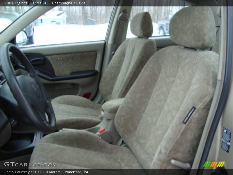 Champagne / Beige 2001 Hyundai Elantra GLS